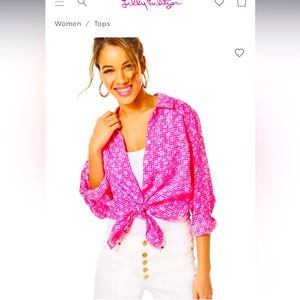 🆕 Lilly Pulitzer Sea View Button Down